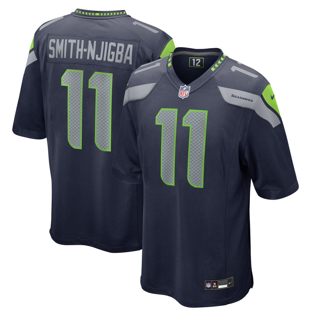 Jaxon Smith-Njigba Seattle Seahawks Throwback Game Jersey - Royal Blue
