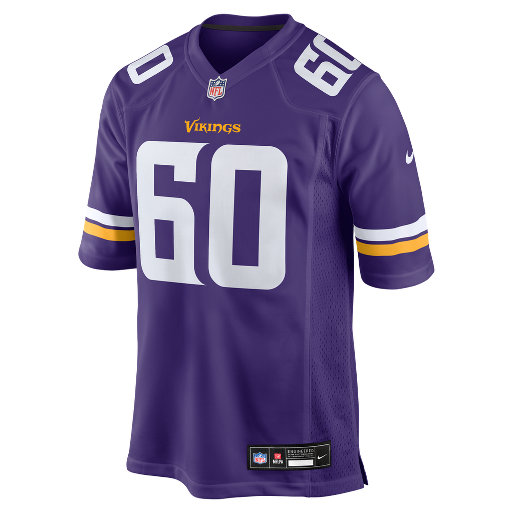 Joe Huber Minnesota Vikings Game Jersey - Purple