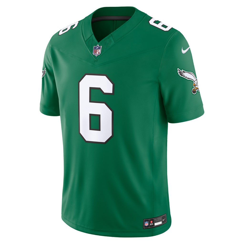 DeVonta Smith Philadelphia Eagles Alternate Vapor F.U.S.E. Stitched Limited Jersey - Kelly Green