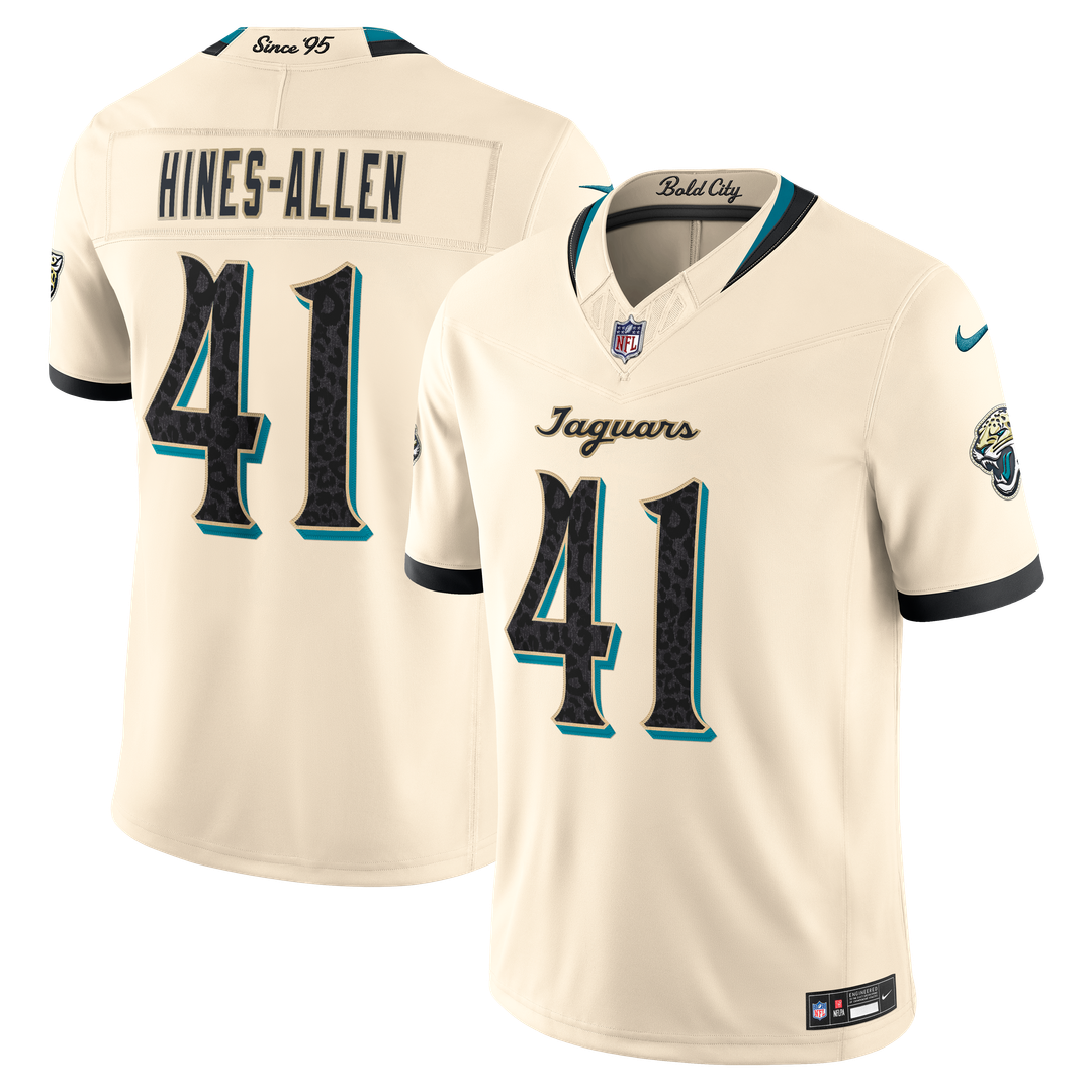 Josh Hines-Allen Jacksonville Jaguars 2026 Rivalries Collection Stitched Limited Jersey - Natural