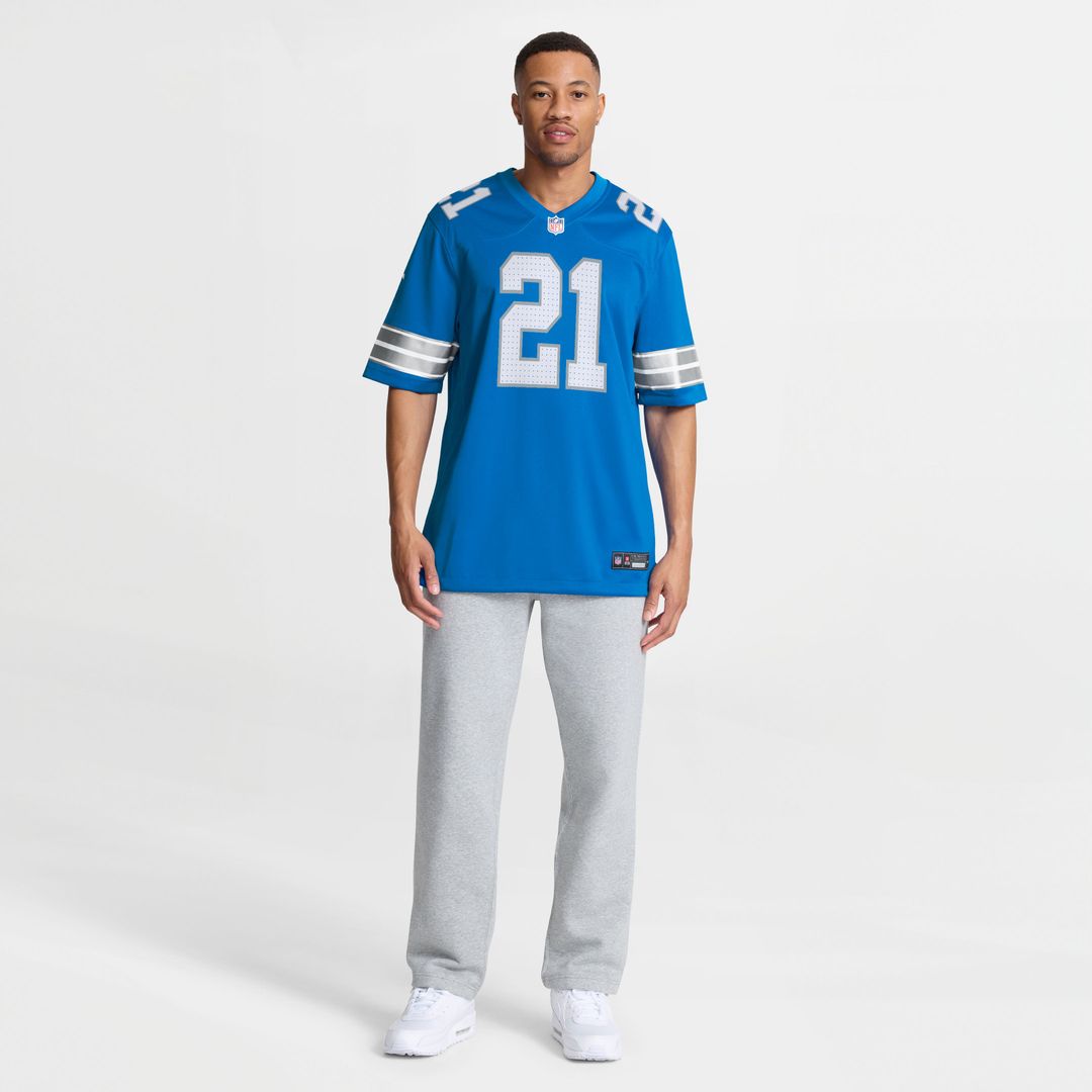 Roger McCreary Detroit Lions Game Jersey - Blue
