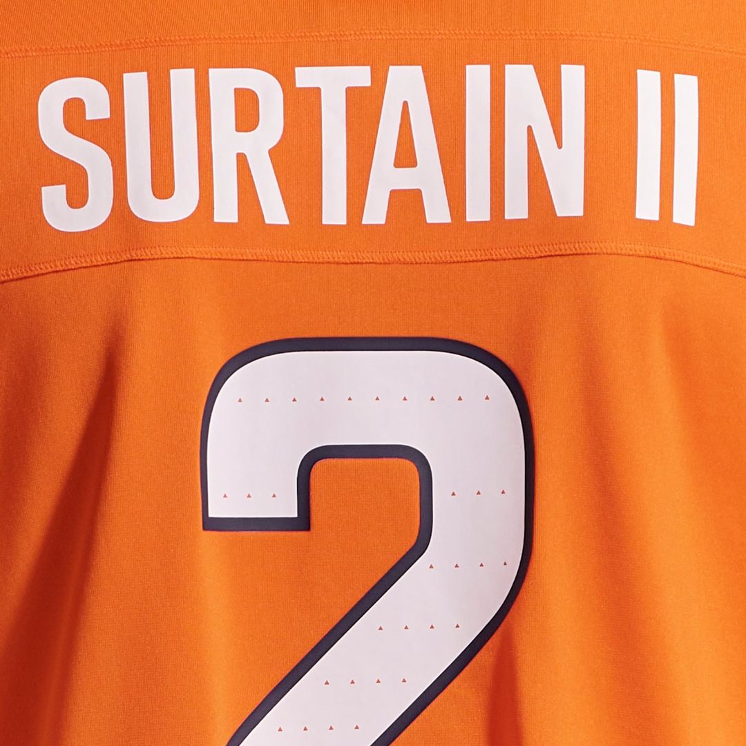 Patrick Surtain II Denver Broncos Game Jersey - Orange