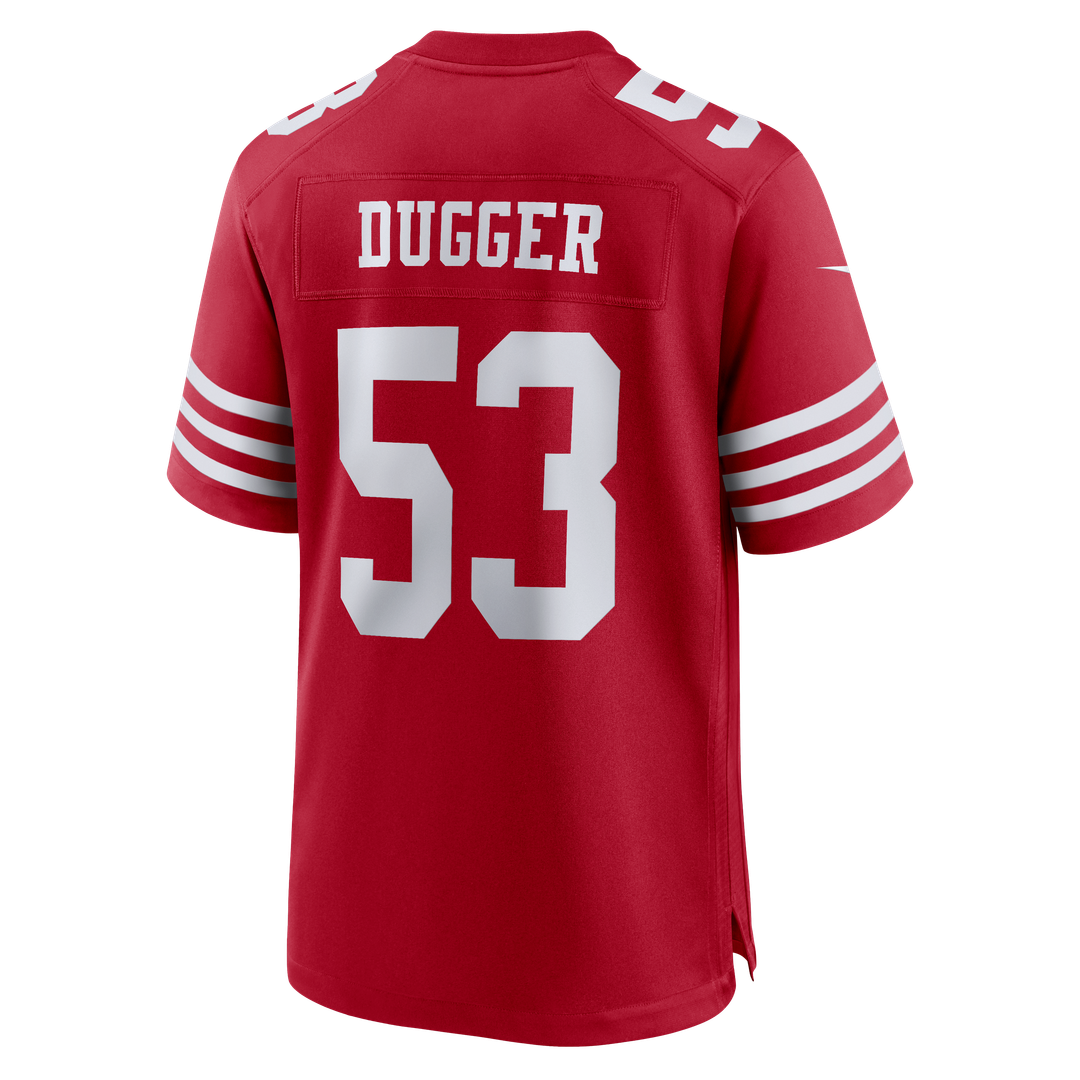 Jaden Dugger III San Francisco 49ers Game Jersey - Scarlet