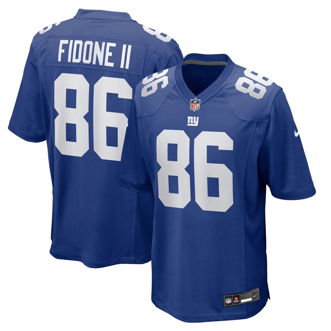 Thomas Fidone II New York Giants Game Jersey - Royal Blue