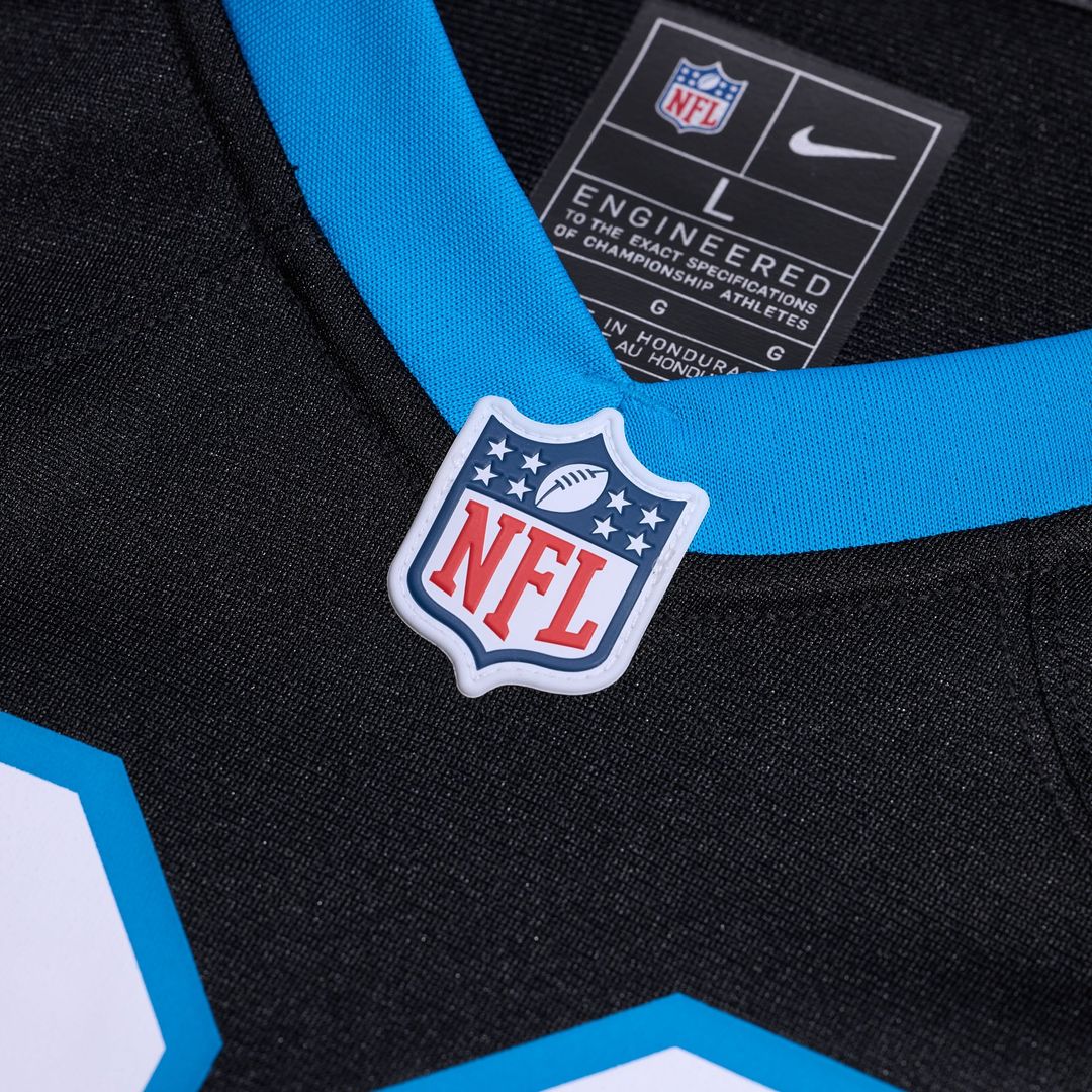 Mike Jackson Carolina Panthers Game Jersey - Black