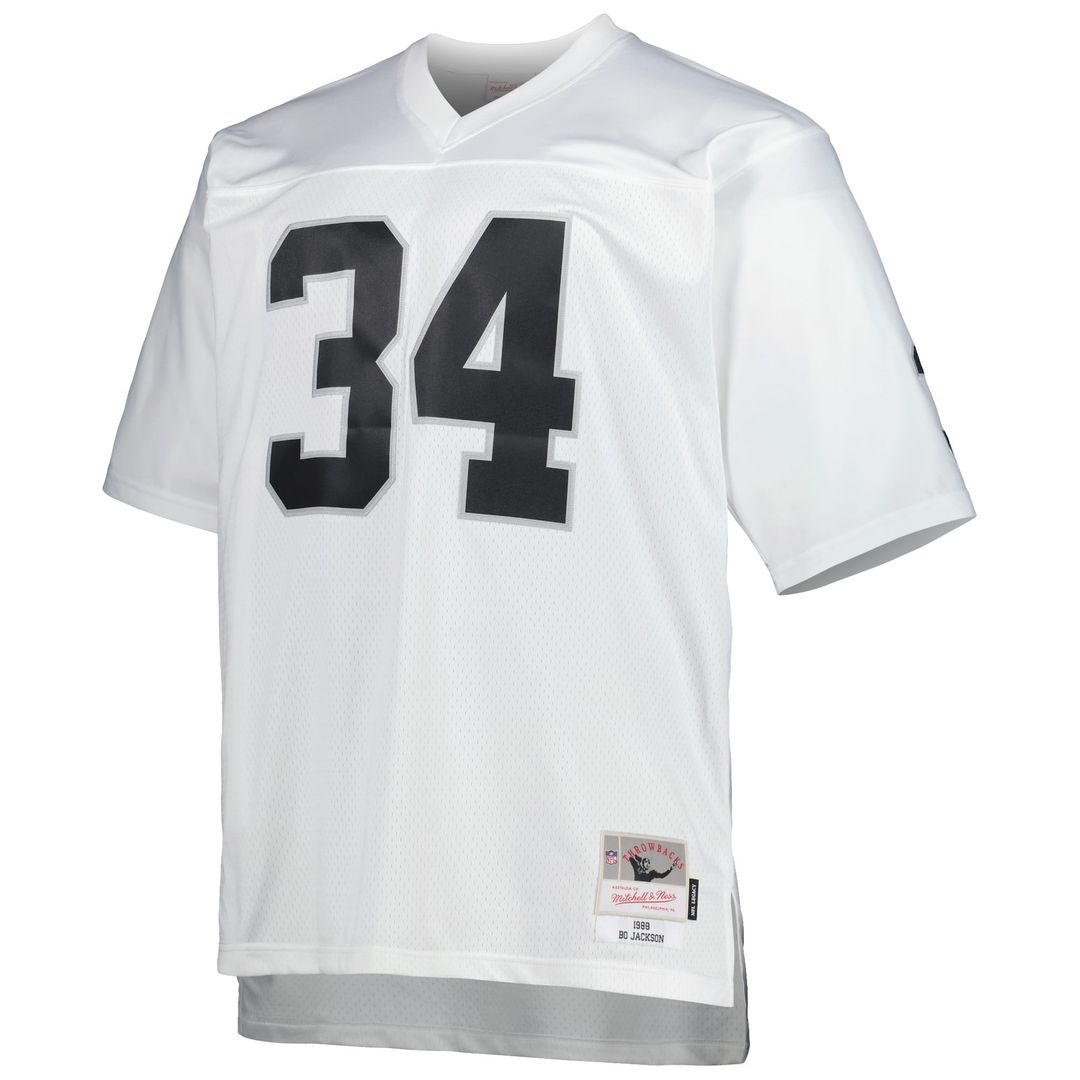 Bo Jackson Las Vegas Raiders Big & Tall 1988 Replica Jersey - White