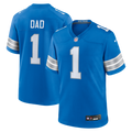 Number 1 Dad Detroit Lions Game Jersey - Blue