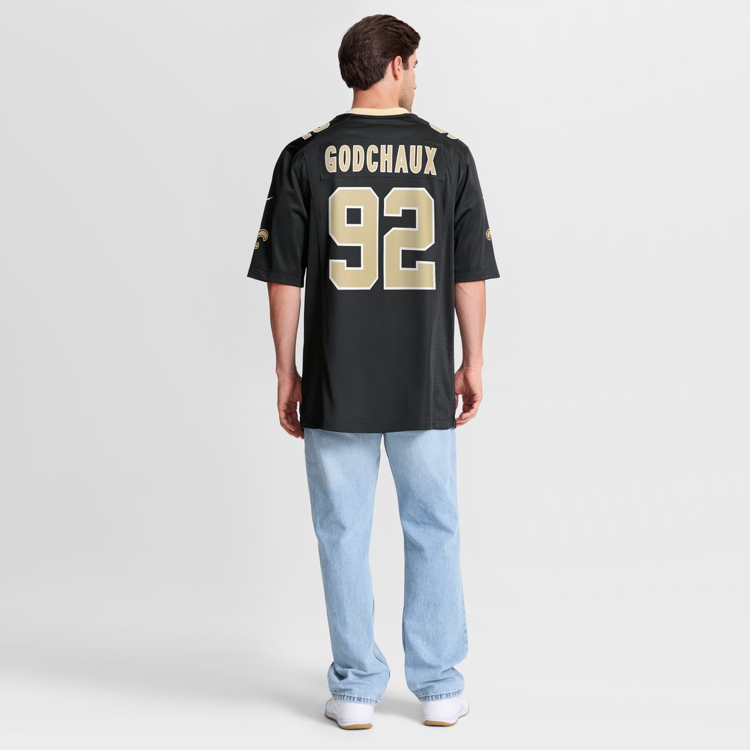 Davon Godchaux New Orleans Saints Game Jersey - Black