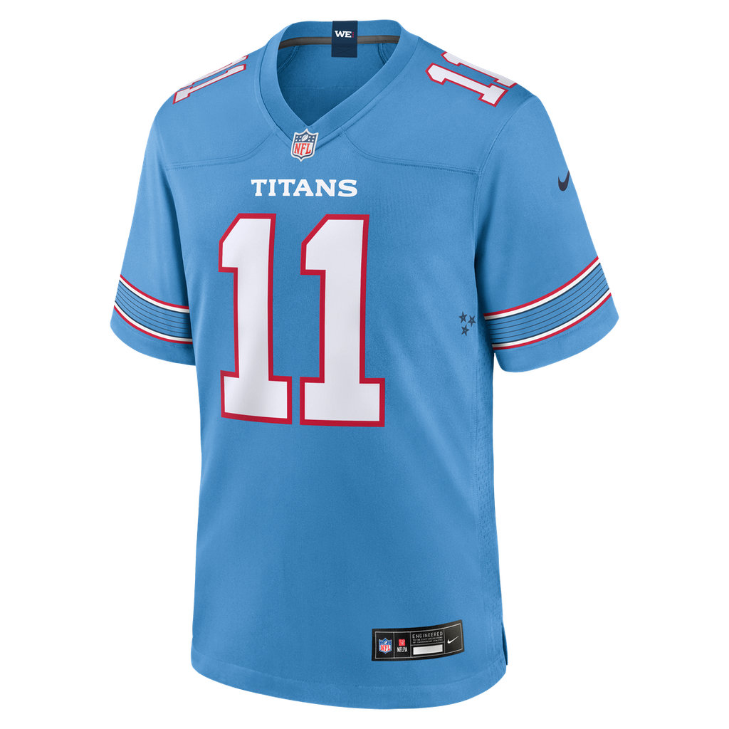 Jermaine Johnson II Tennessee Titans Game Jersey - Light Blue