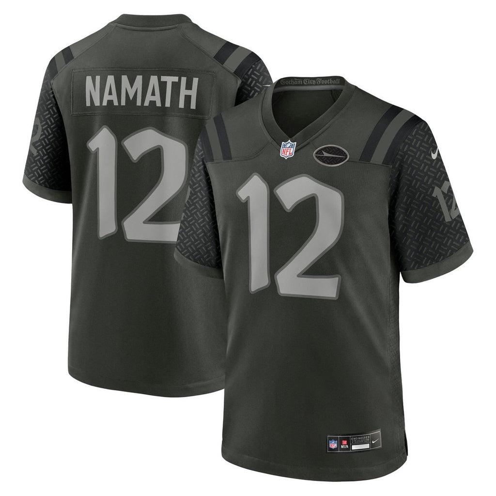 Joe Namath New York Jets Rivalries Collection Game Jersey - Green