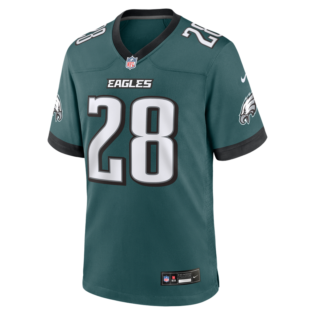 Will Shipley Philadelphia Eagles Game Jersey - Midnight Green