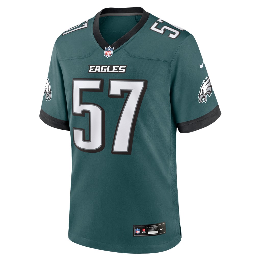 A.J. Epenesa Philadelphia Eagles Game Jersey - Midnight Green