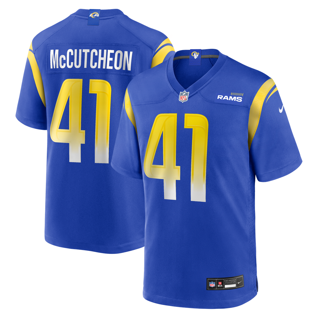 Cameron McCutcheon Los Angeles Rams Game Jersey - Royal Blue