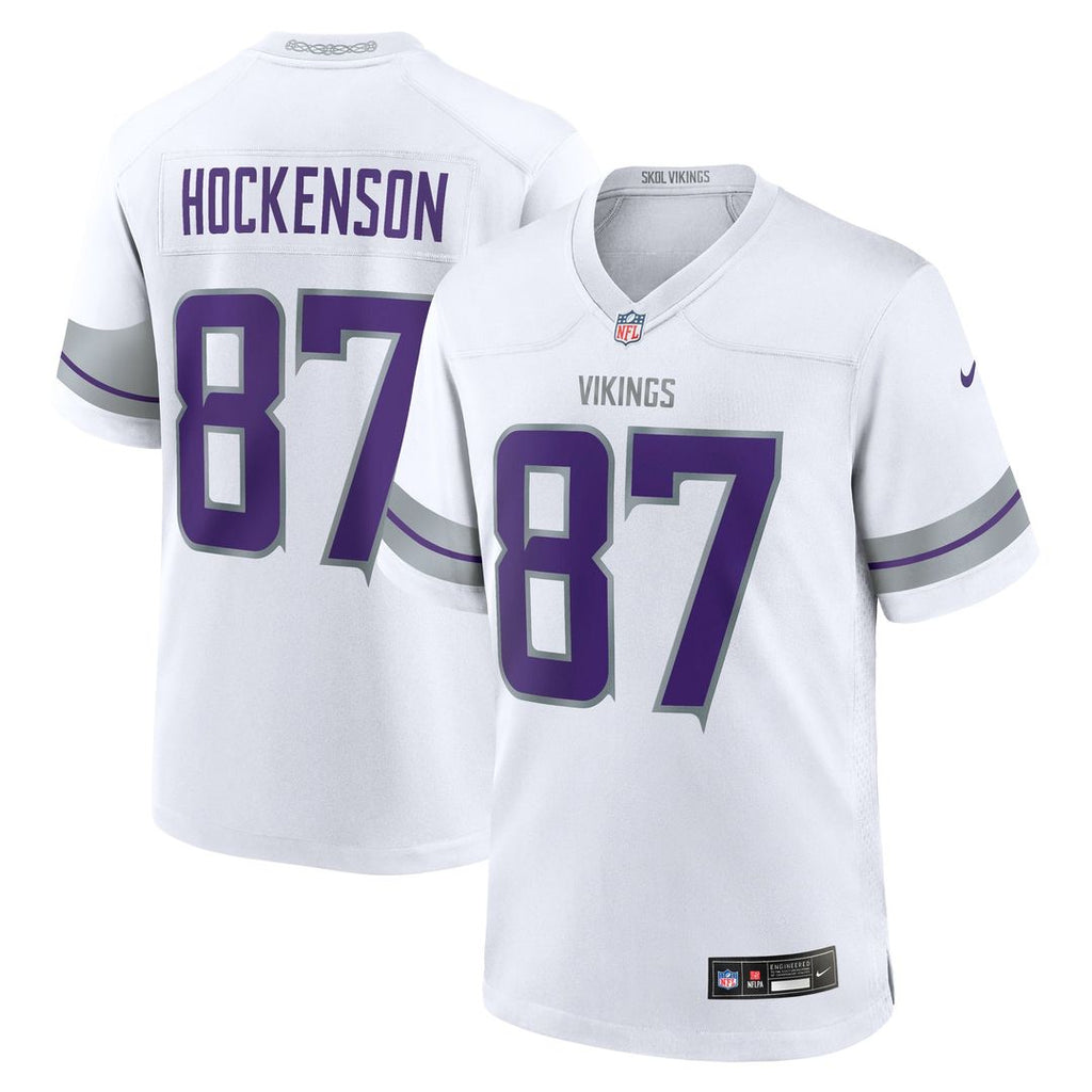 T.J. Hockenson Minnesota Vikings Alternate Game Jersey - White