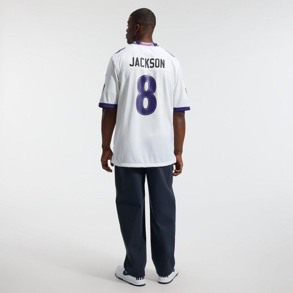 Lamar Jackson Baltimore Ravens Game Jersey - White