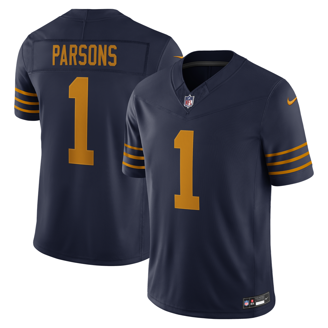 Micah Parsons Green Bay Packers Alternate Vapor F.U.S.E. Stitched Limited Jersey - Navy