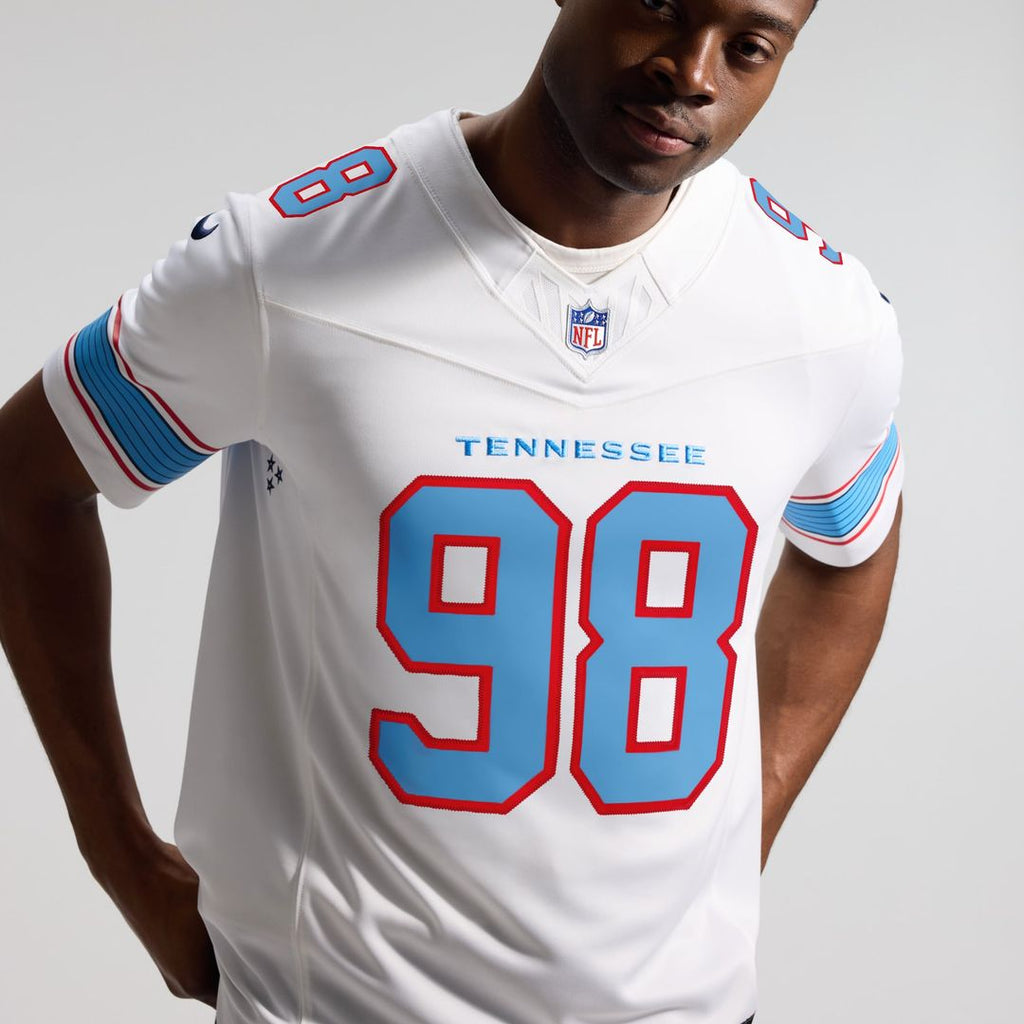 Jeffery Simmons Tennessee Titans Vapor F.U.S.E. Stitched Limited Jersey - Light Blue