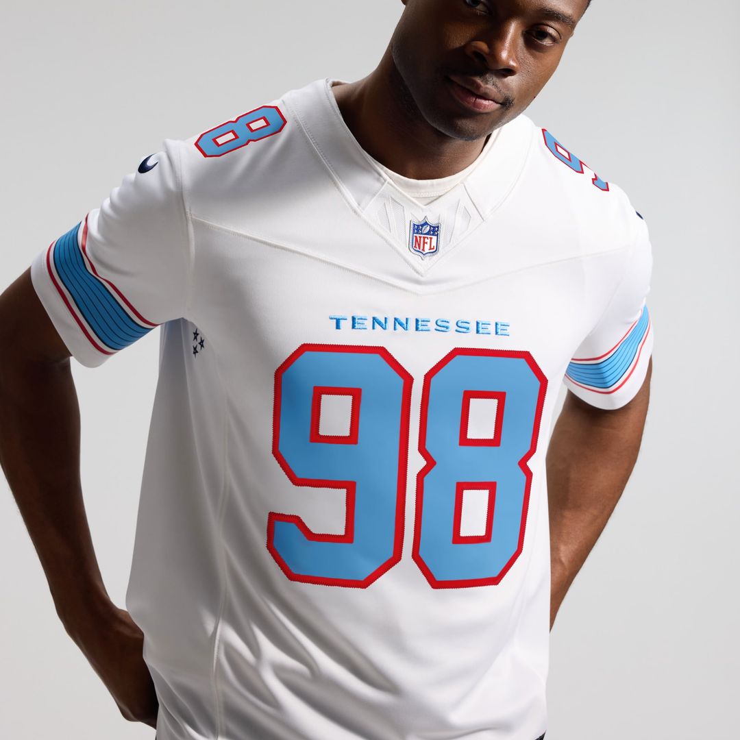 Jeffery Simmons Tennessee Titans Vapor F.U.S.E. Stitched Limited Jersey - Light Blue