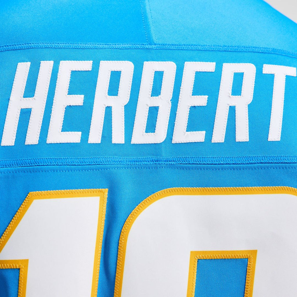 Justin Herbert Los Angeles Chargers Vapor F.U.S.E. Stitched Limited Jersey - Powder Blue