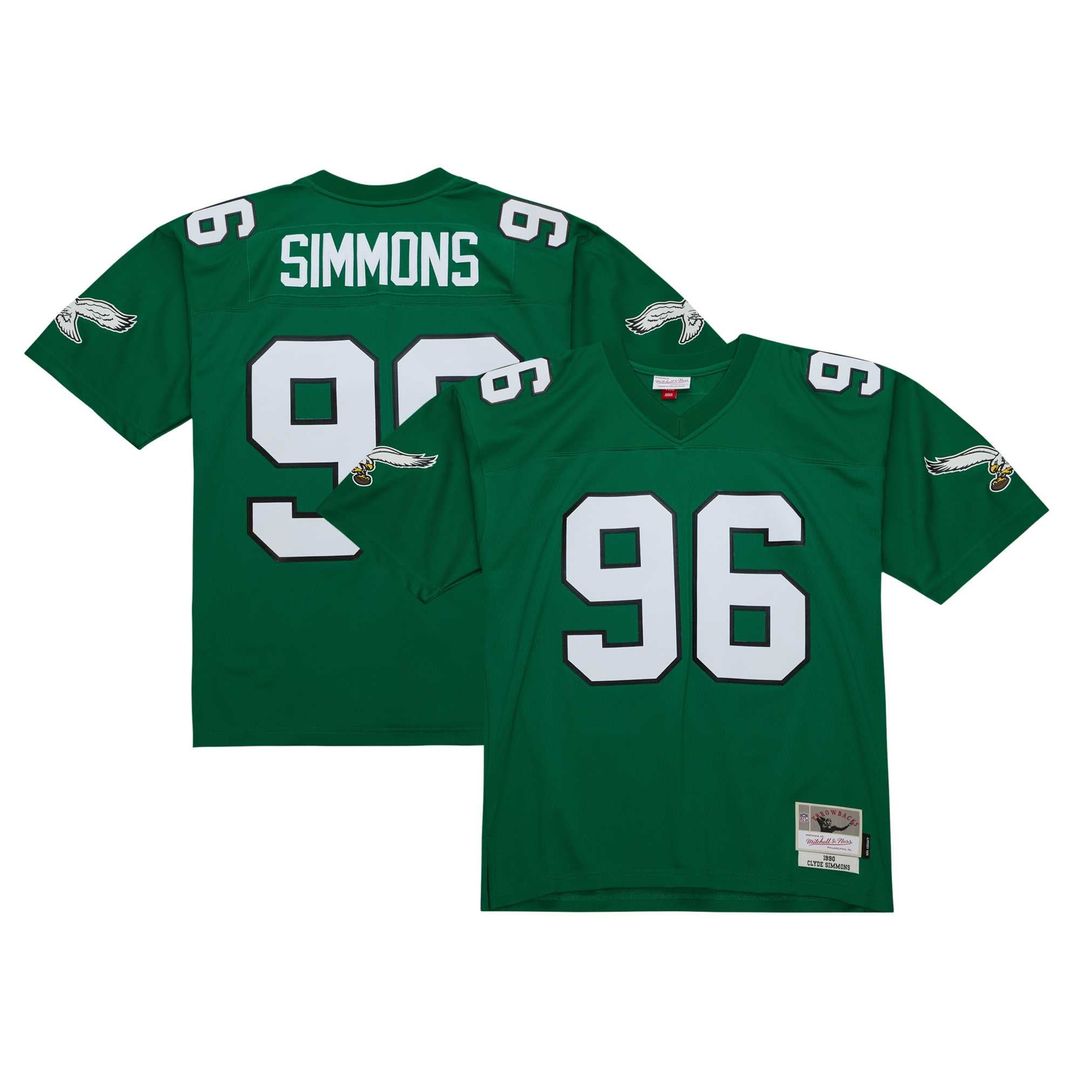 Clyde Simmons Philadelphia Eagles Legacy Replica Jersey - Kelly Green