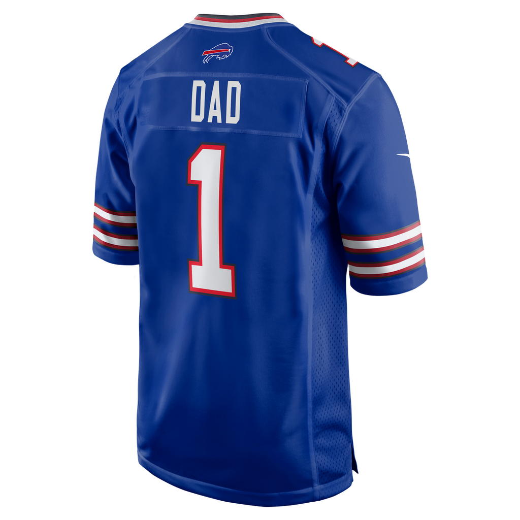 Number 1 Dad Buffalo Bills Game Jersey - Royal Blue