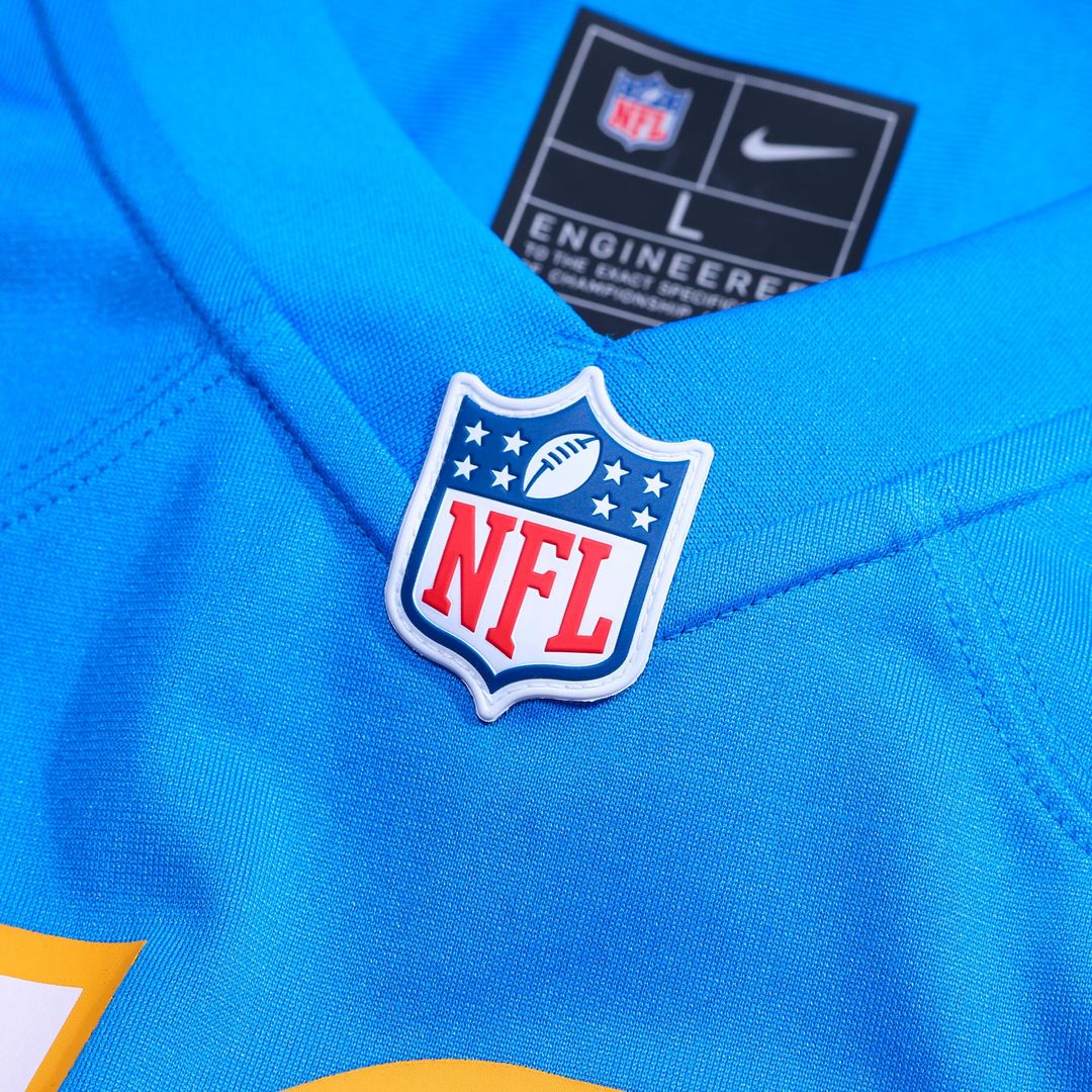 Number 1 Dad Los Angeles Chargers Game Jersey - Powder Blue