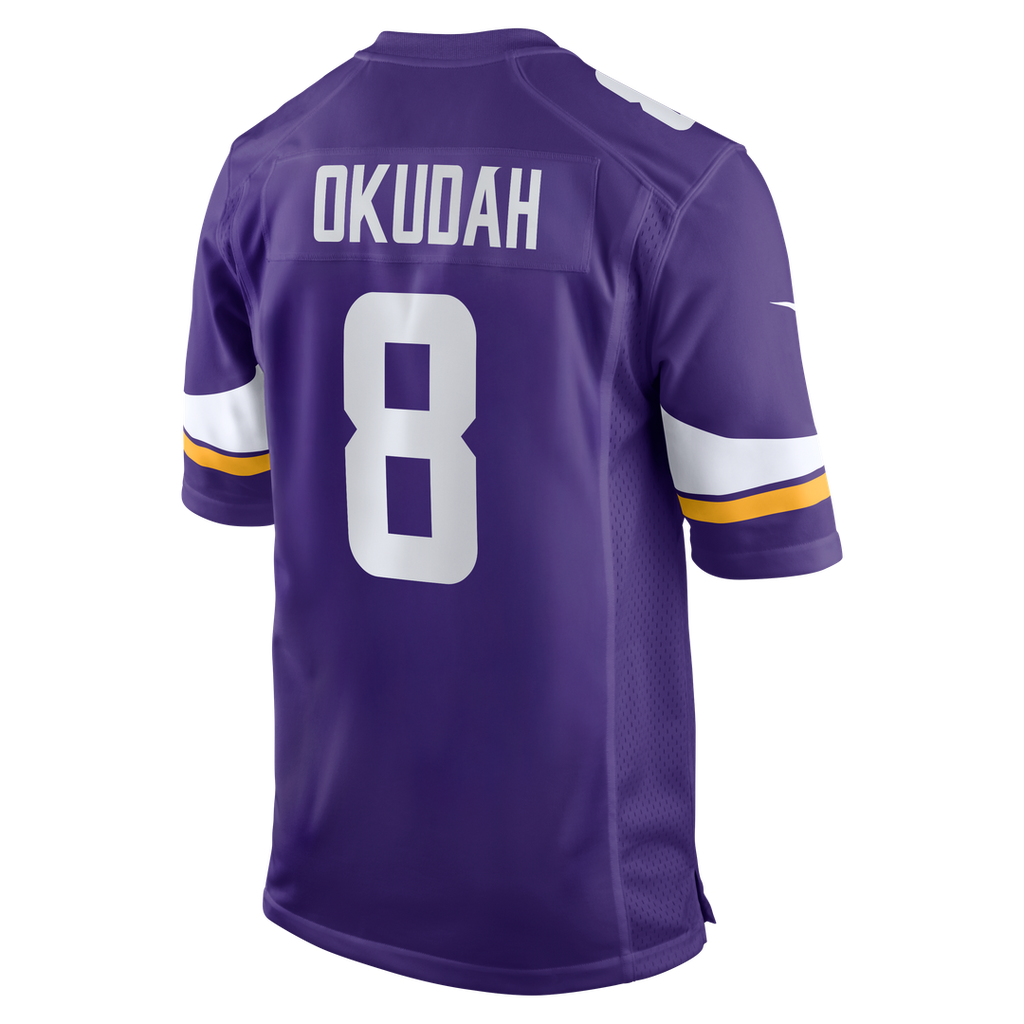 Jeff Okudah Minnesota Vikings Game Jersey - Purple