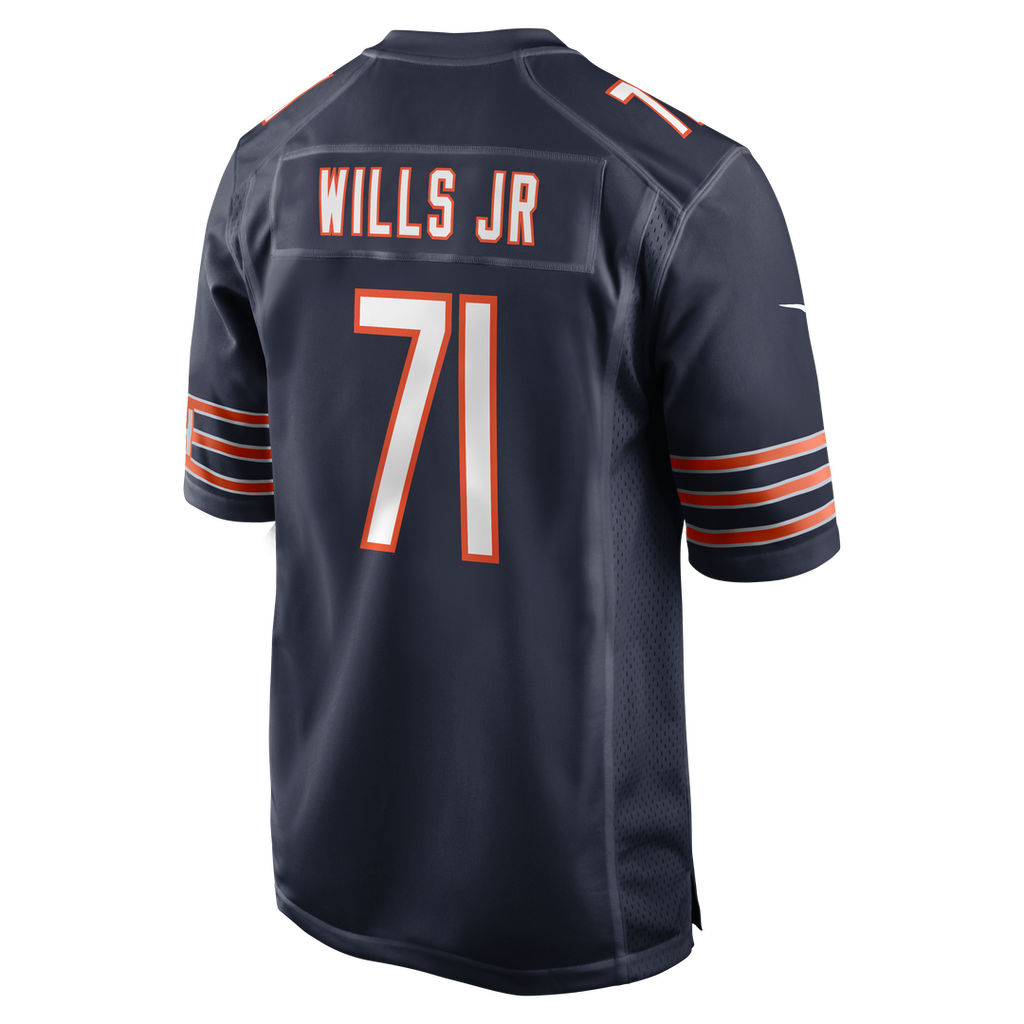 Jedrick Wills Jr. Chicago Bears Game Jersey - Navy