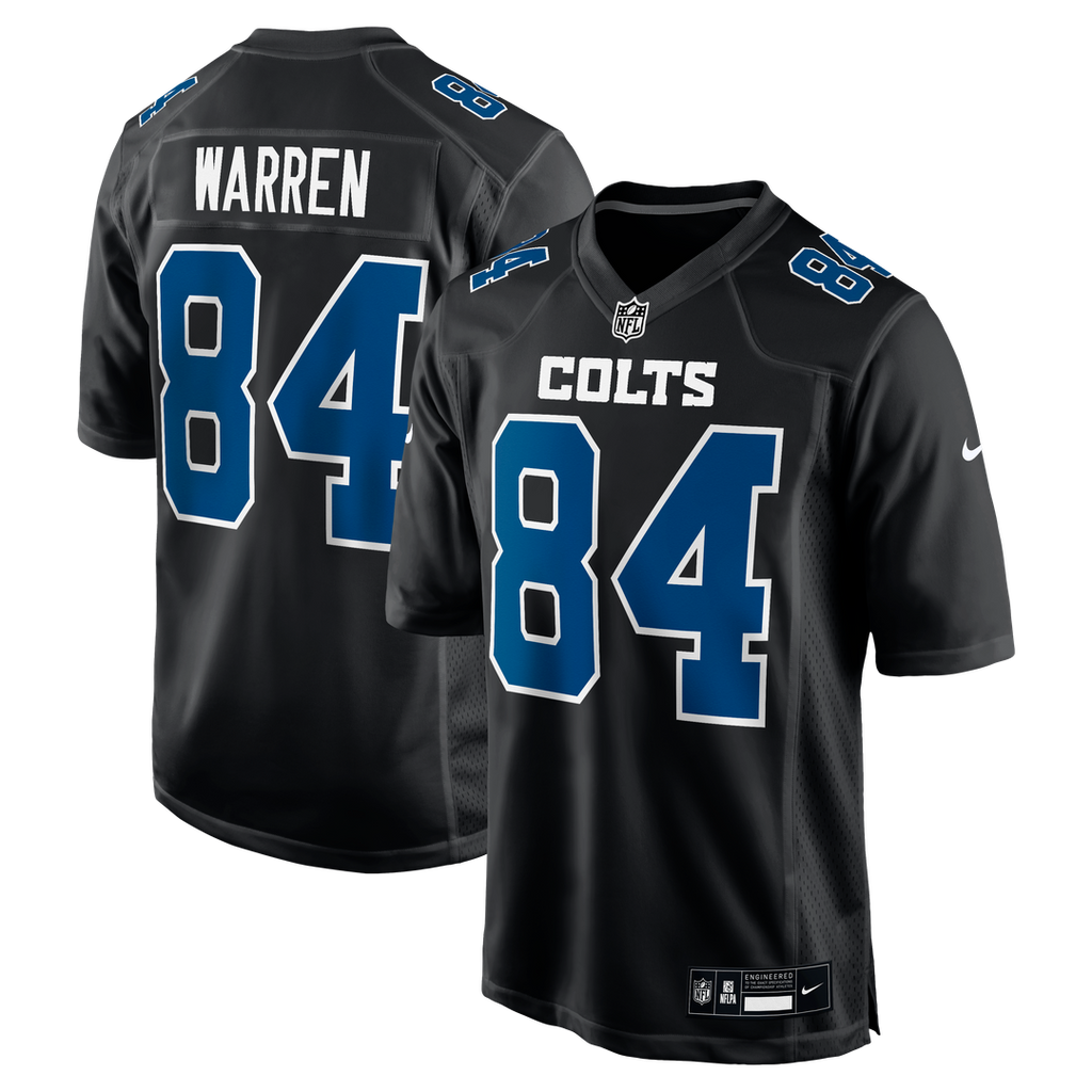 Tyler Warren Indianapolis Colts Fashion Game Jersey - Carbon Black