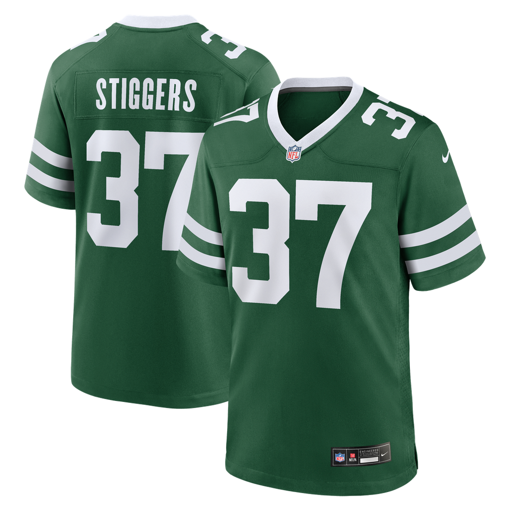 Qwan'tez Stiggers New York Jets Game Jersey - Legacy Green