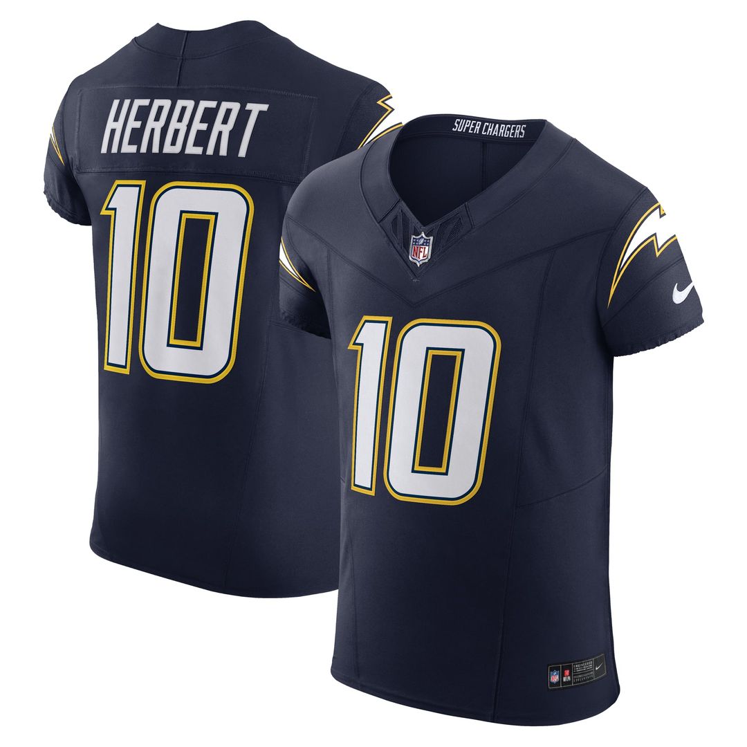 Justin Herbert Los Angeles Chargers Alternate Vapor F.U.S.E. Elite Jersey - Gold