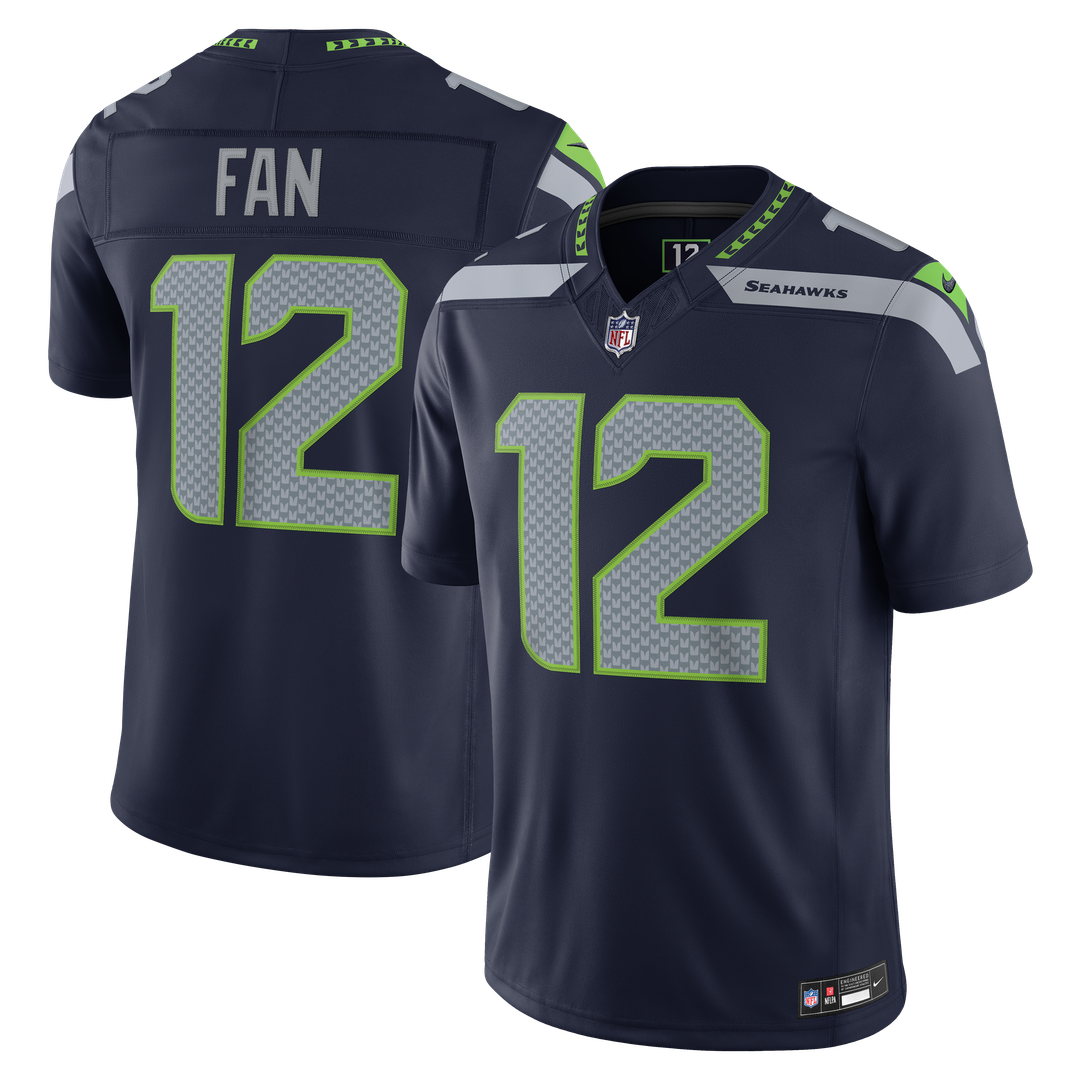 12s Seattle Seahawks Alternate Vapor F.U.S.E. Stitched Limited Jersey - Royal Blue