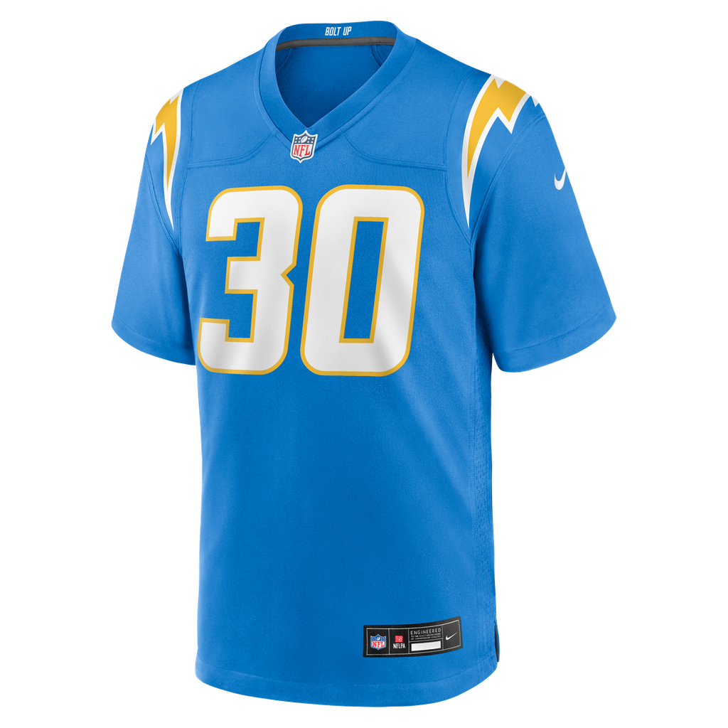 Alec Ingold Los Angeles Chargers Game Jersey - Powder Blue