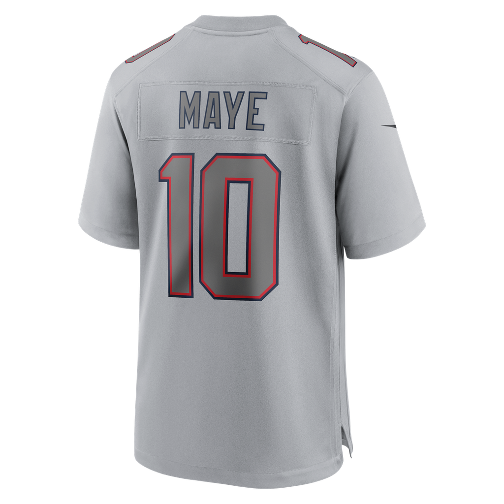 Drake Maye New England Patriots Atmosphere Fashion Game Jersey - Gray