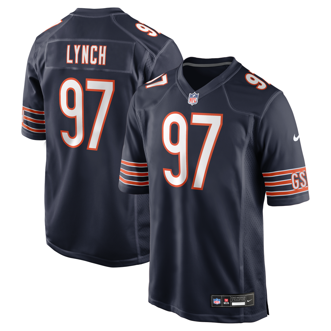 James Lynch Chicago Bears Game Jersey - Navy