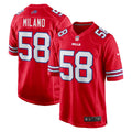Matt Milano Buffalo Bills Alternate Game Jersey - Red