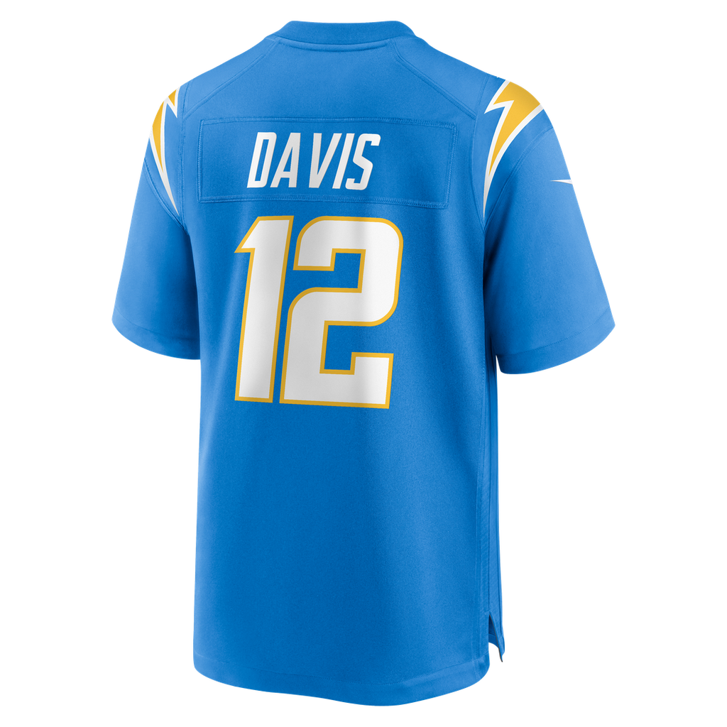 Derius Davis Los Angeles Chargers Game Jersey - Powder Blue