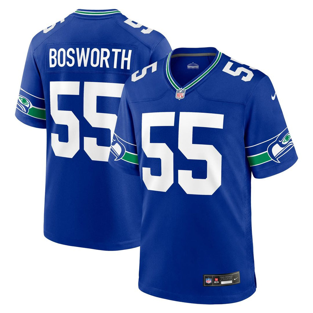 Brian Bosworth Seattle Seahawks Alternate Game Jersey - Royal Blue