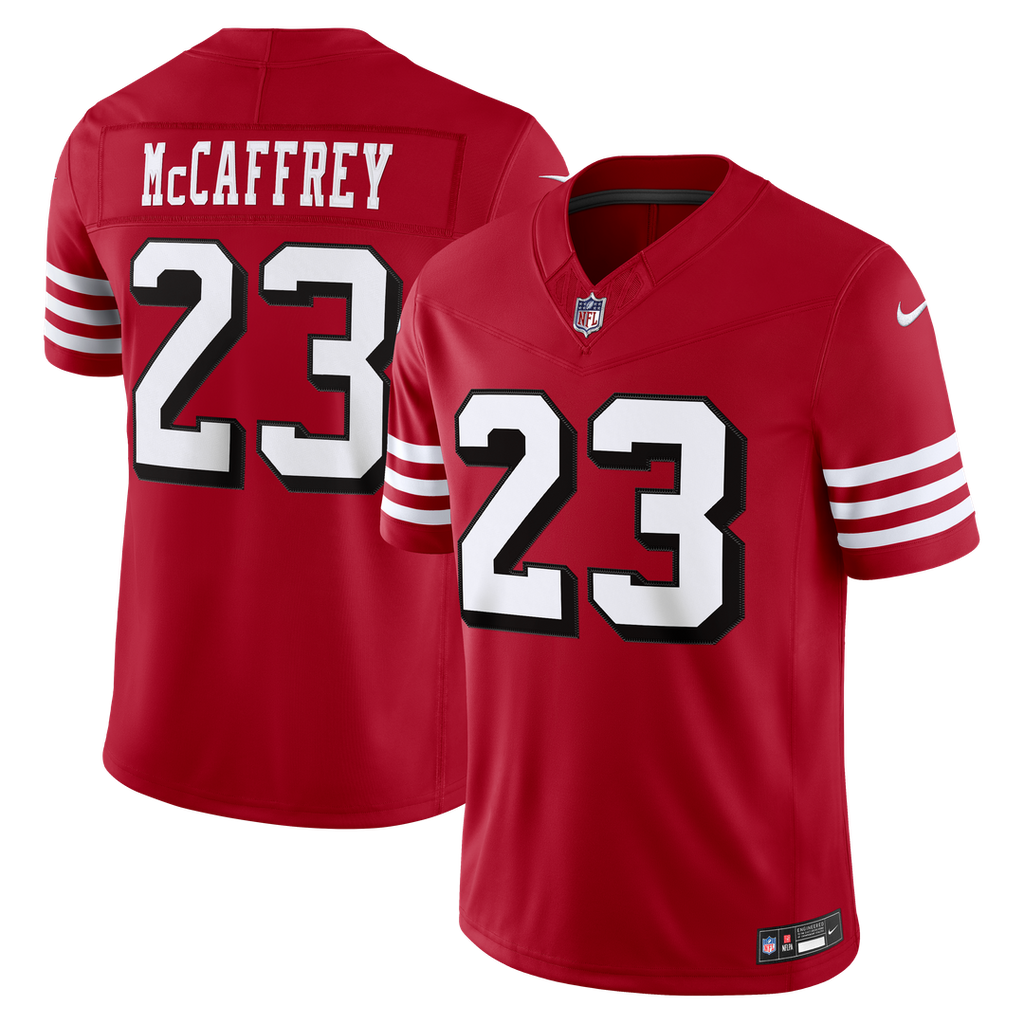 Christian McCaffrey San Francisco 49ers Alternate Vapor F.U.S.E. Stitched Limited Jersey - Scarlet