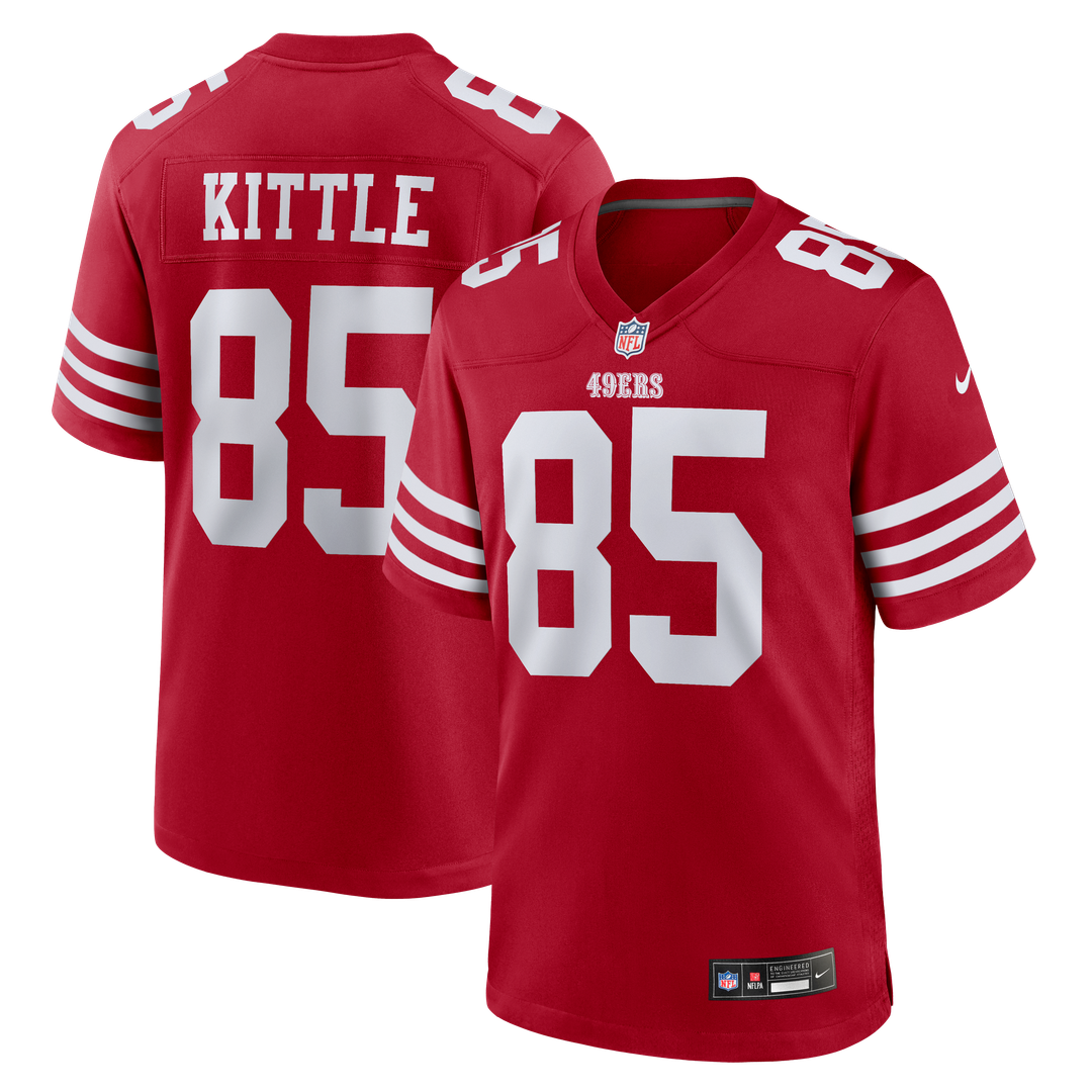 George Kittle San Francisco 49ers Game Jersey - Scarlet