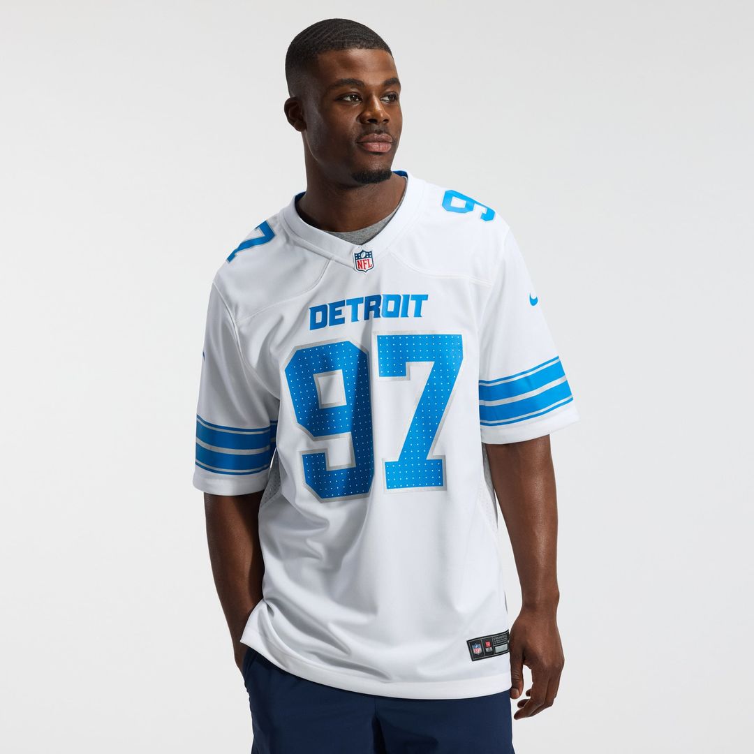 Aidan Hutchinson Detroit Lions Game Jersey - Blue
