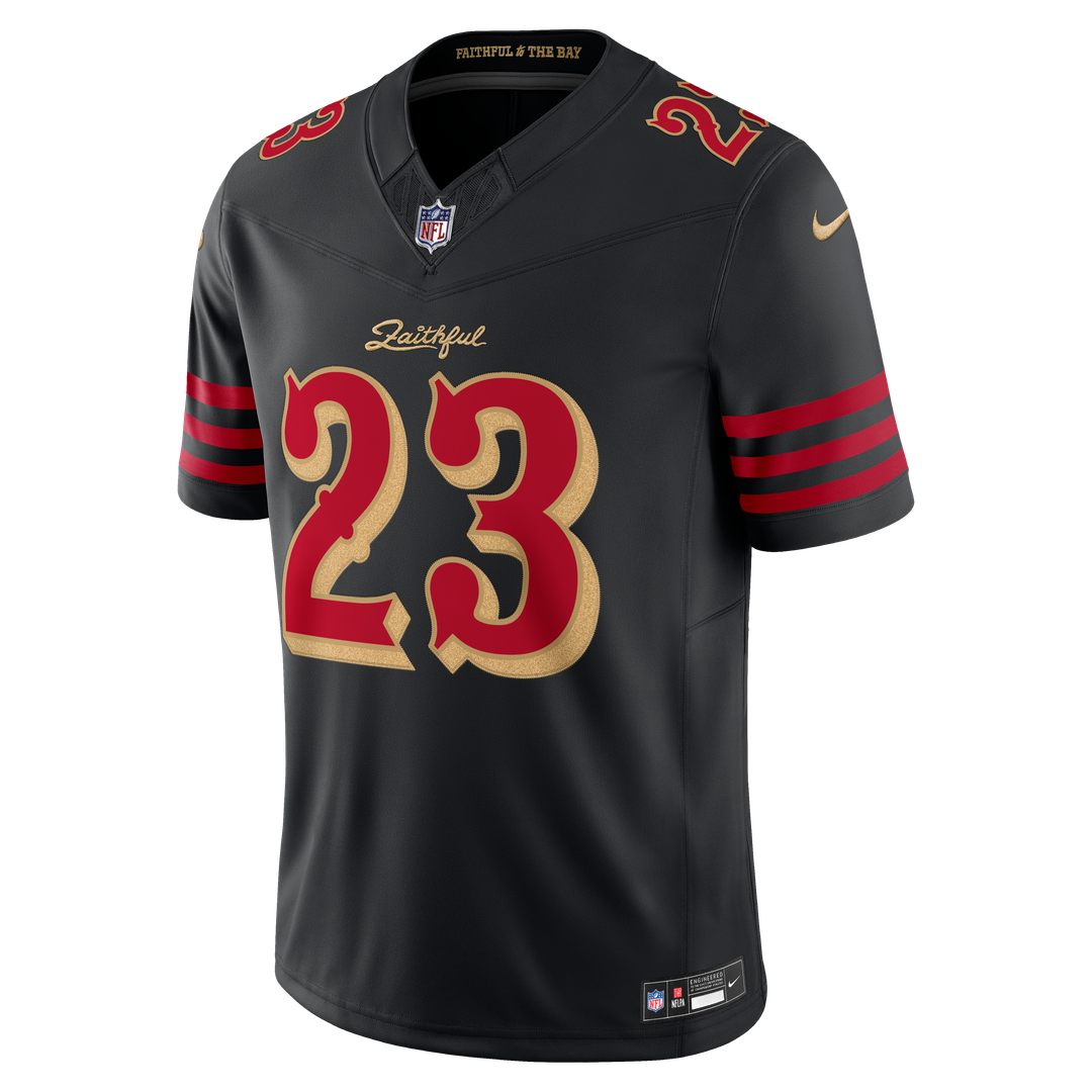 Christian McCaffrey San Francisco 49ers Rivalries Collection Stitched Limited Jersey - Black