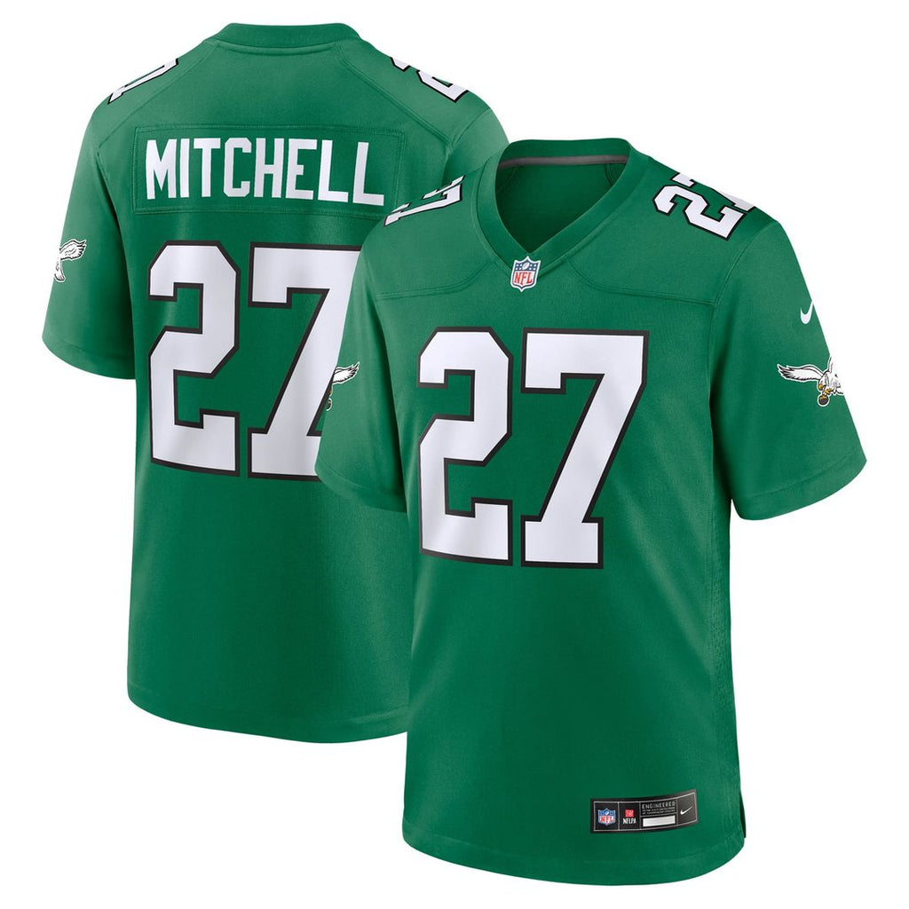 Quinyon Mitchell Philadelphia Eagles Alternate Game Jersey - Kelly Green