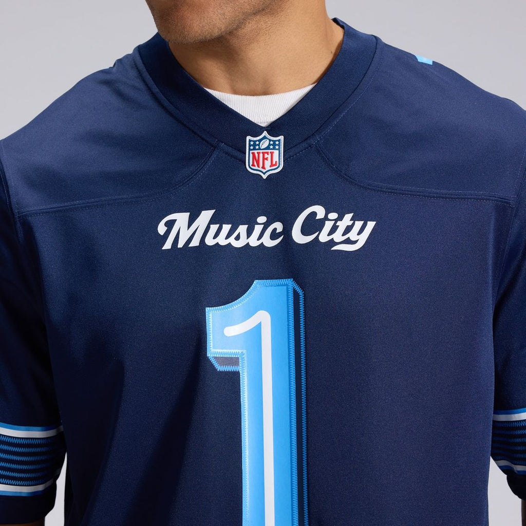 Cameron Ward Tennessee Titans 2026 Rivalries Collection Game Jersey - Navy