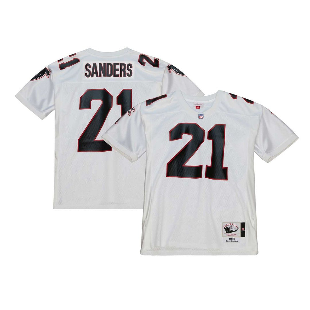 Deion Sanders Atlanta Falcons 1991 Authentic Throwback Jersey - White