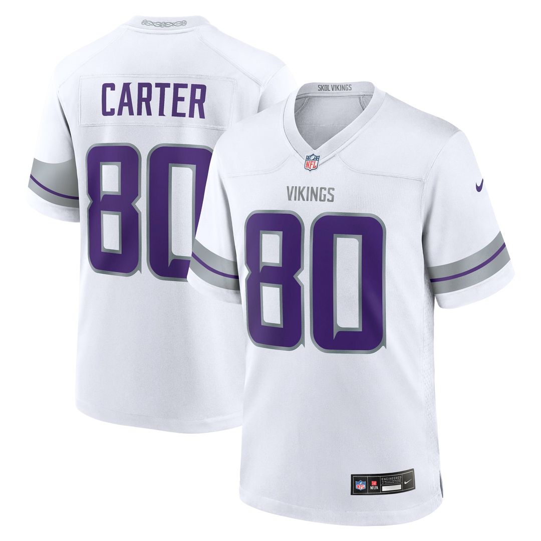 Cris Carter Minnesota Vikings Alternate Game Jersey - White