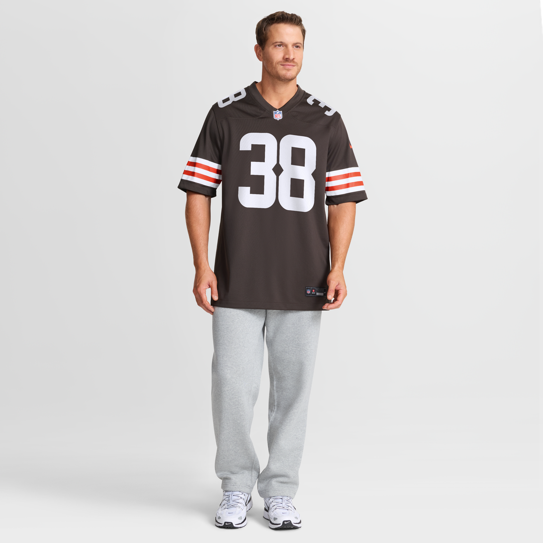Jaleel McLaughlin Cleveland Browns Game Jersey - Brown