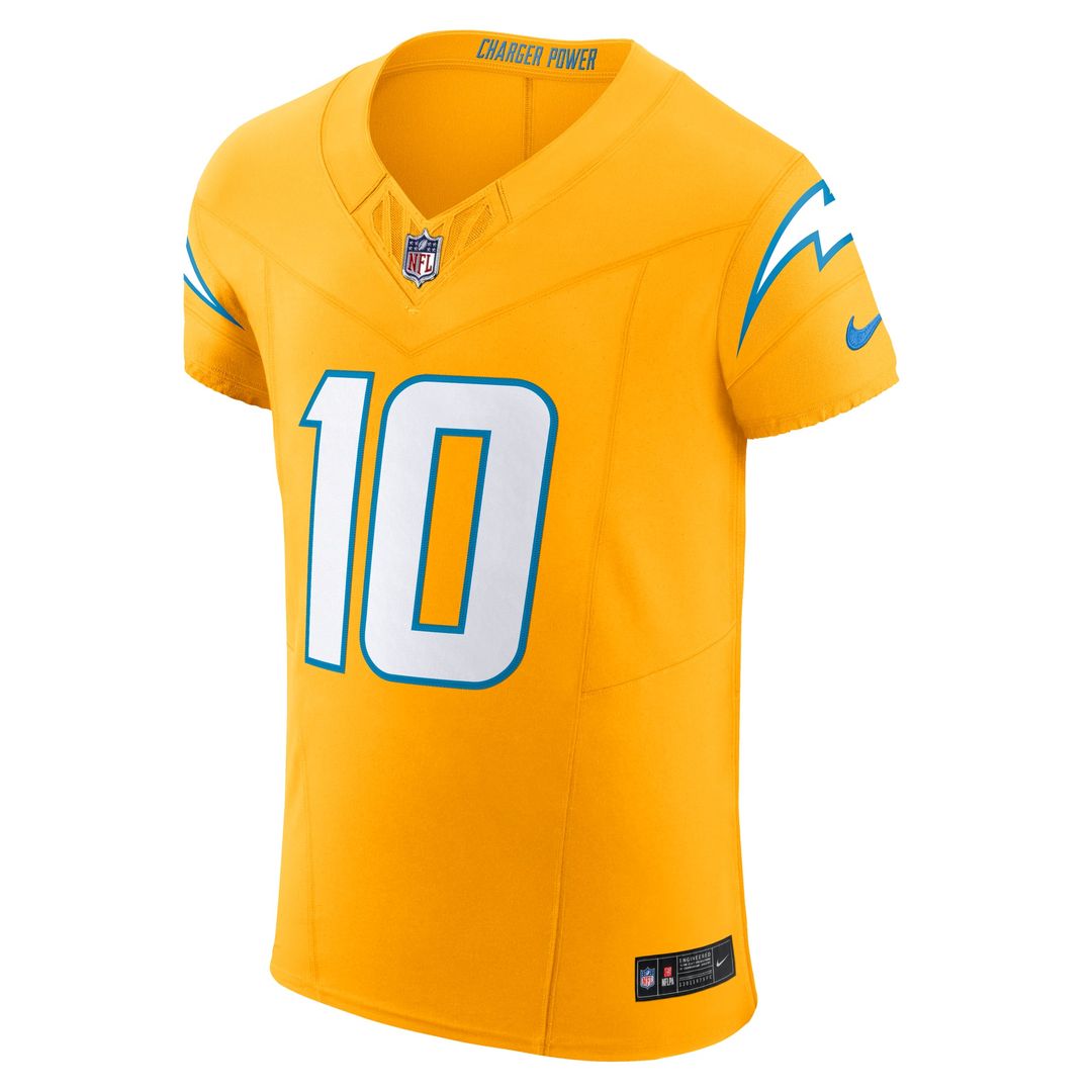 Justin Herbert Los Angeles Chargers Alternate Vapor F.U.S.E. Elite Jersey - Gold