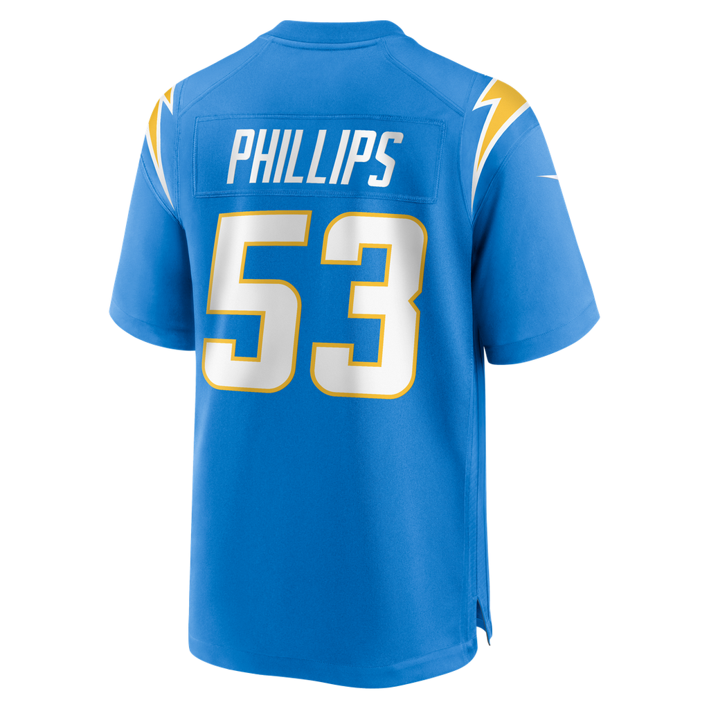Del'Shawn Phillips Los Angeles Chargers Game Jersey - Powder Blue