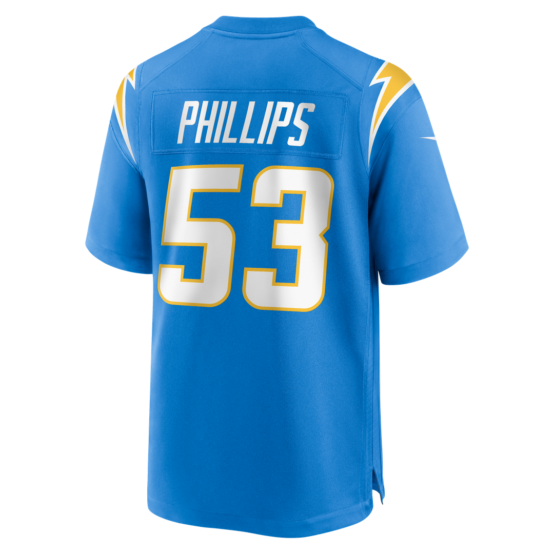 Del'Shawn Phillips Los Angeles Chargers Game Jersey - Powder Blue